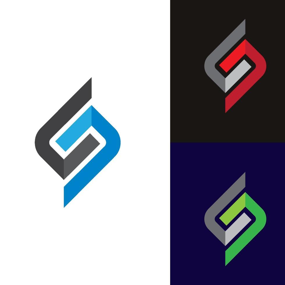 Letter s logo images set vector
