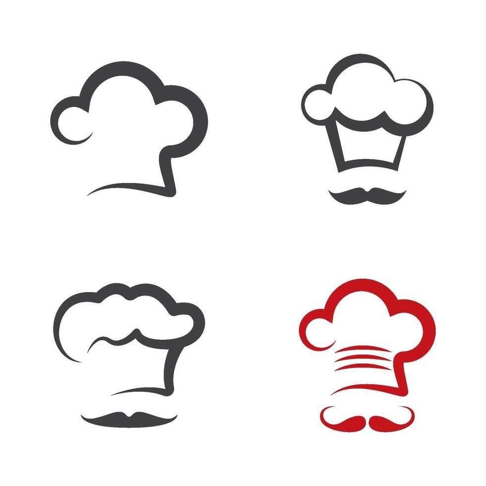 conjunto de imágenes de logo de chef vector