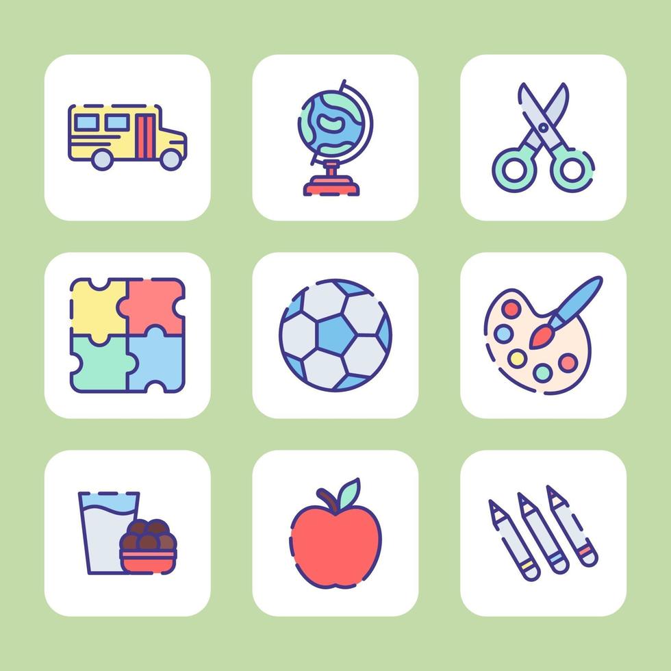 Fun Education For Kindergarten vector