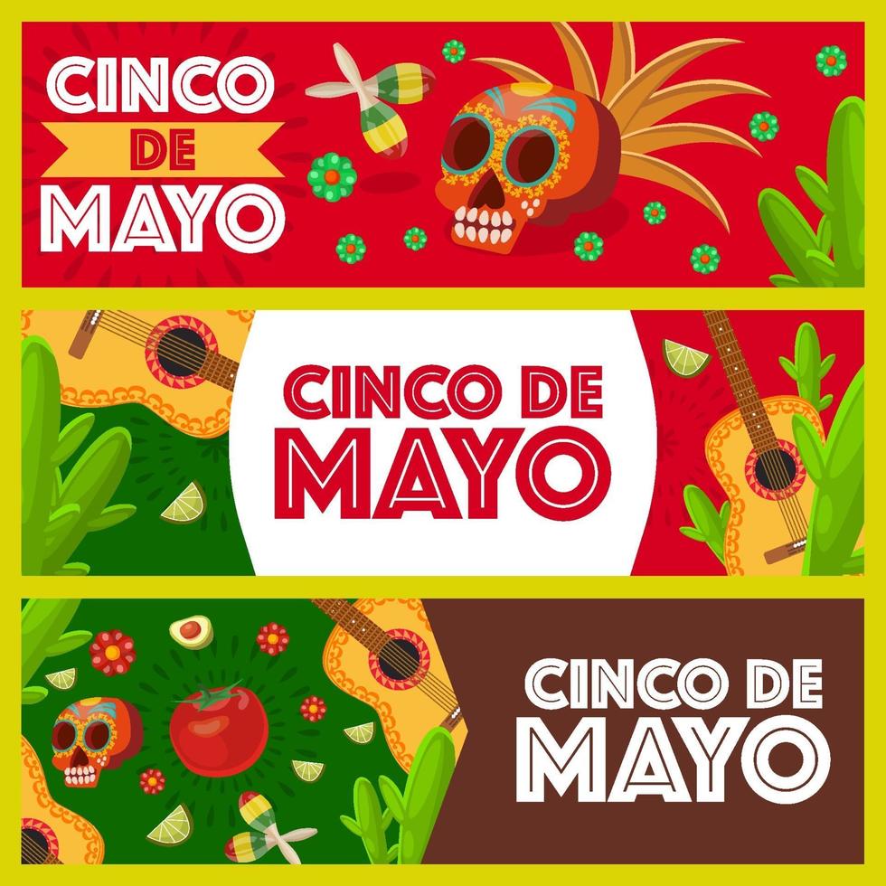 celebrando el festival del cinco de mayo vector