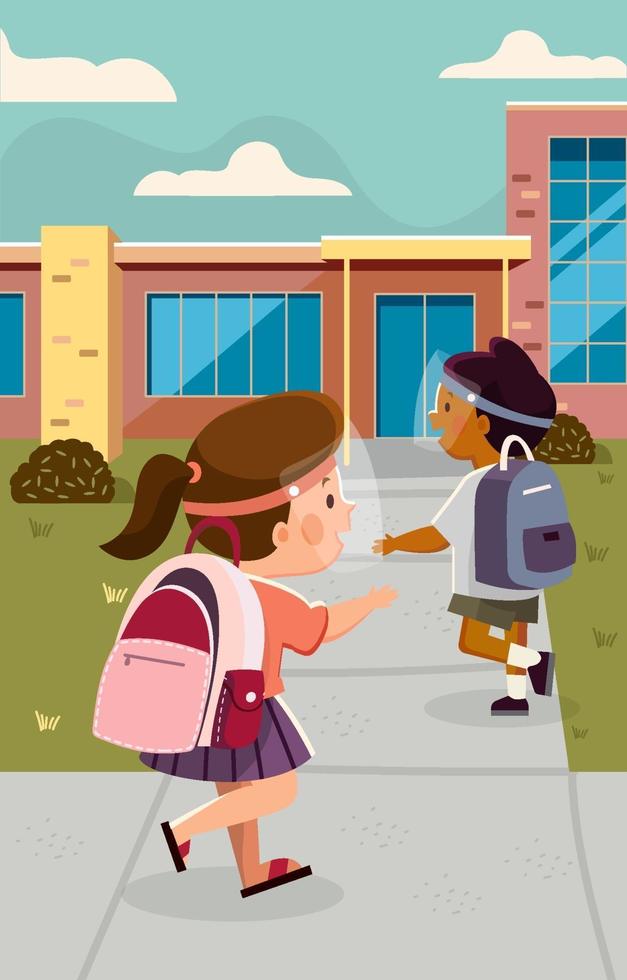 Back To School After Pandemic vector