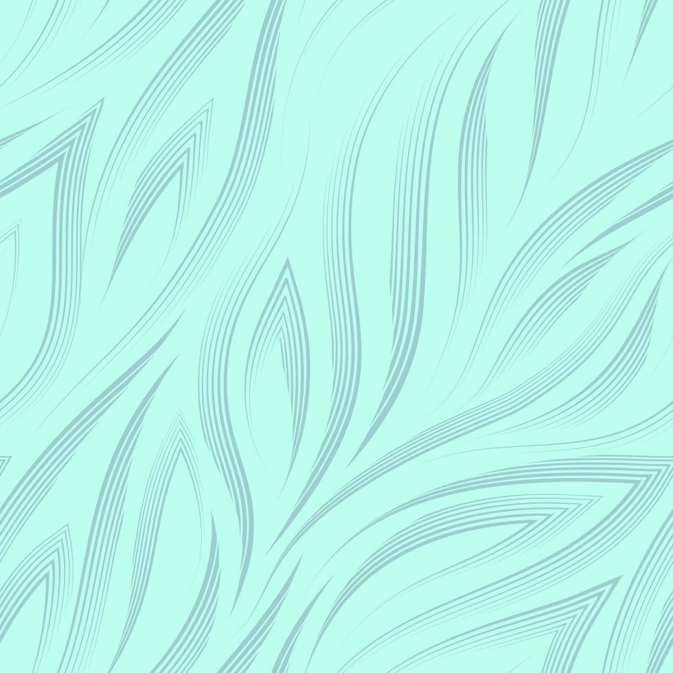 Vector seamless pattern of dark lines and corners on a turquoise background. Texture of flowing shapes and lines for the flow of sea.