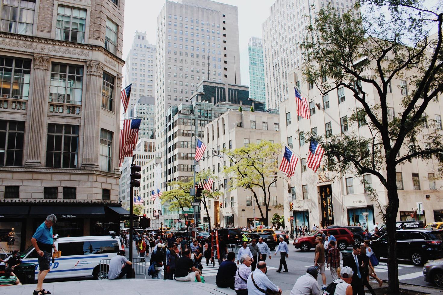 calle de la ciudad de nueva york, estados unidos foto