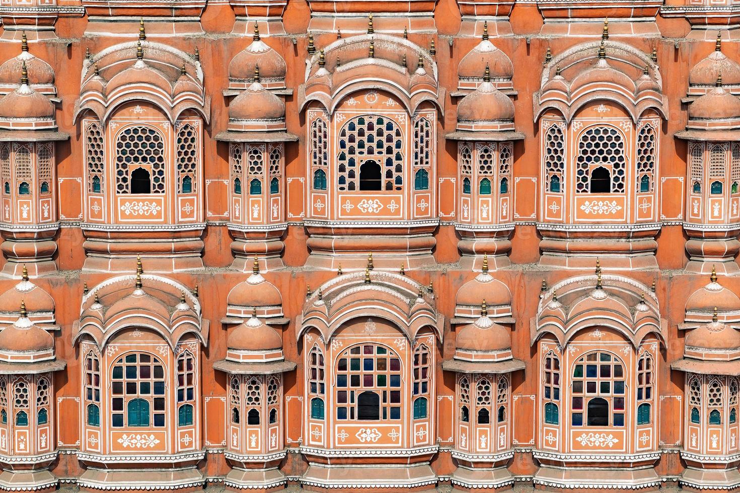 Hawa Mahal en un día soleado, Jaipur, Rajasthan, India foto