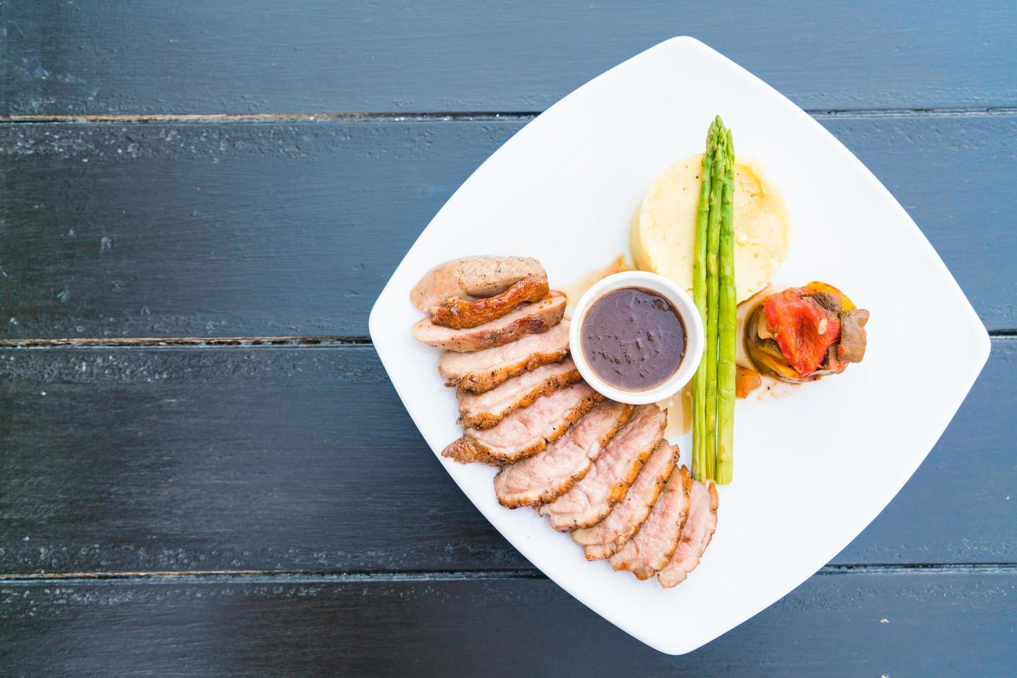 Duck breast steak photo