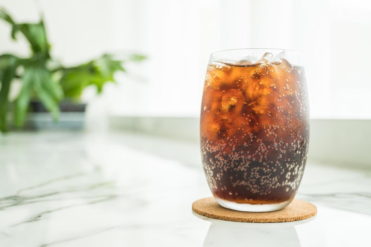 Iced cola glass photo