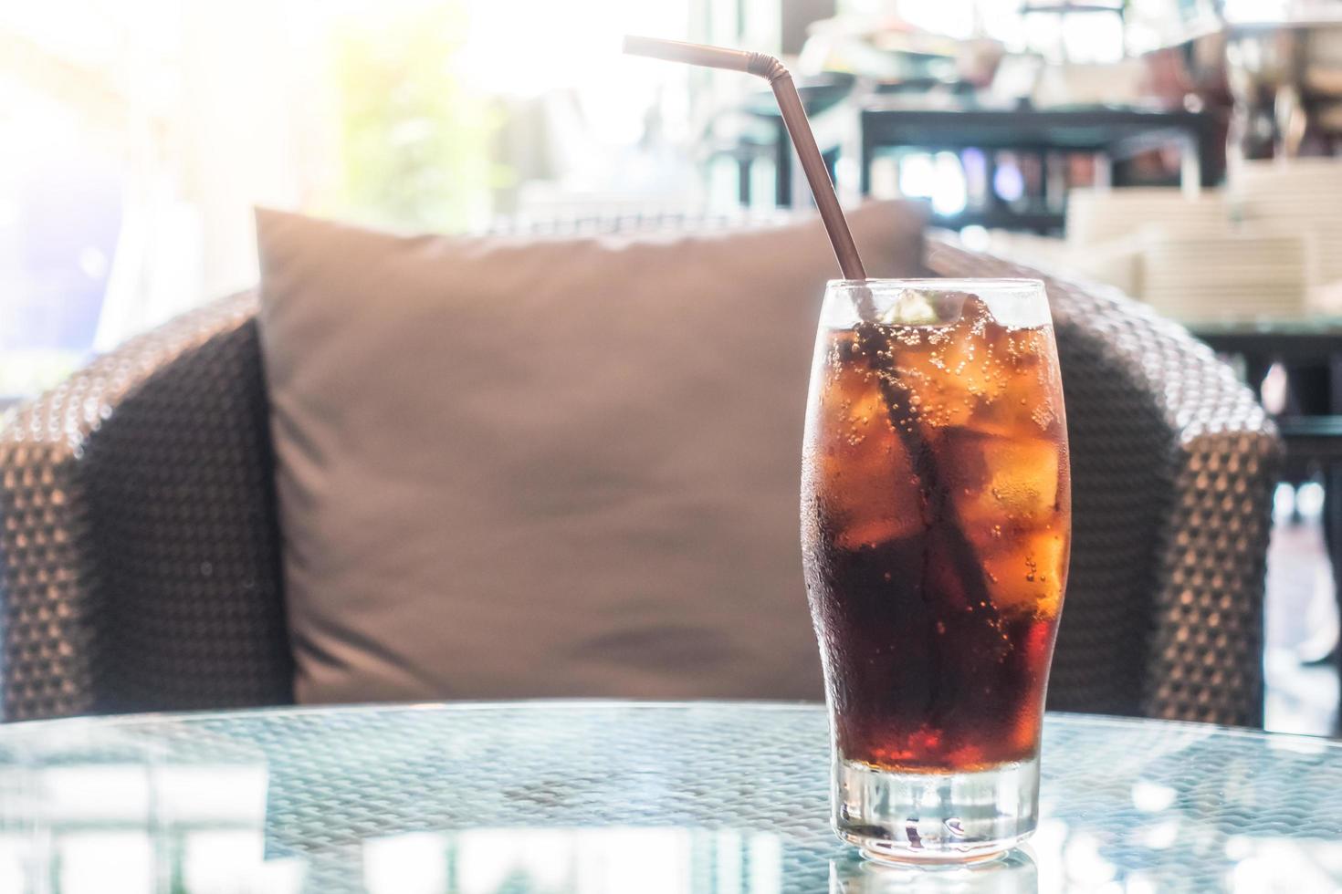 Iced cola glass photo