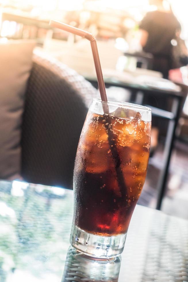 Iced cola glass photo