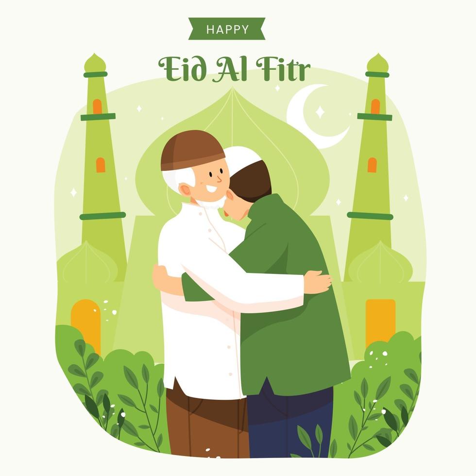 Happy Eid Al Fitr Design vector