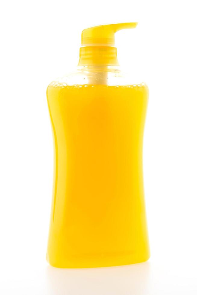 botella de plástico en blanco foto