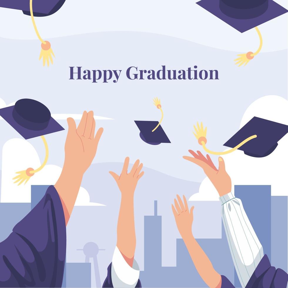 Happy Graduation Celebration vector