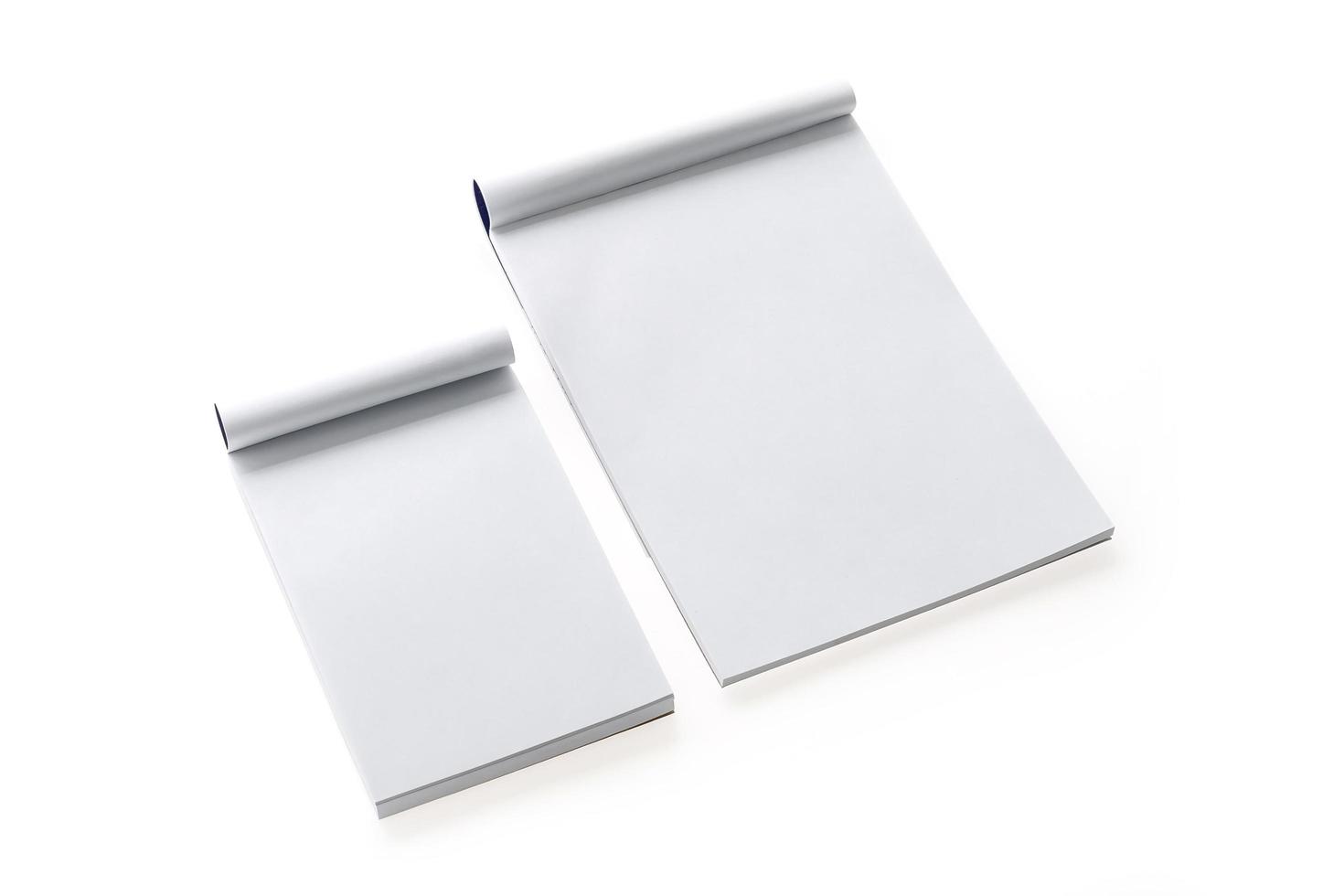 Blank notebook isolated photo