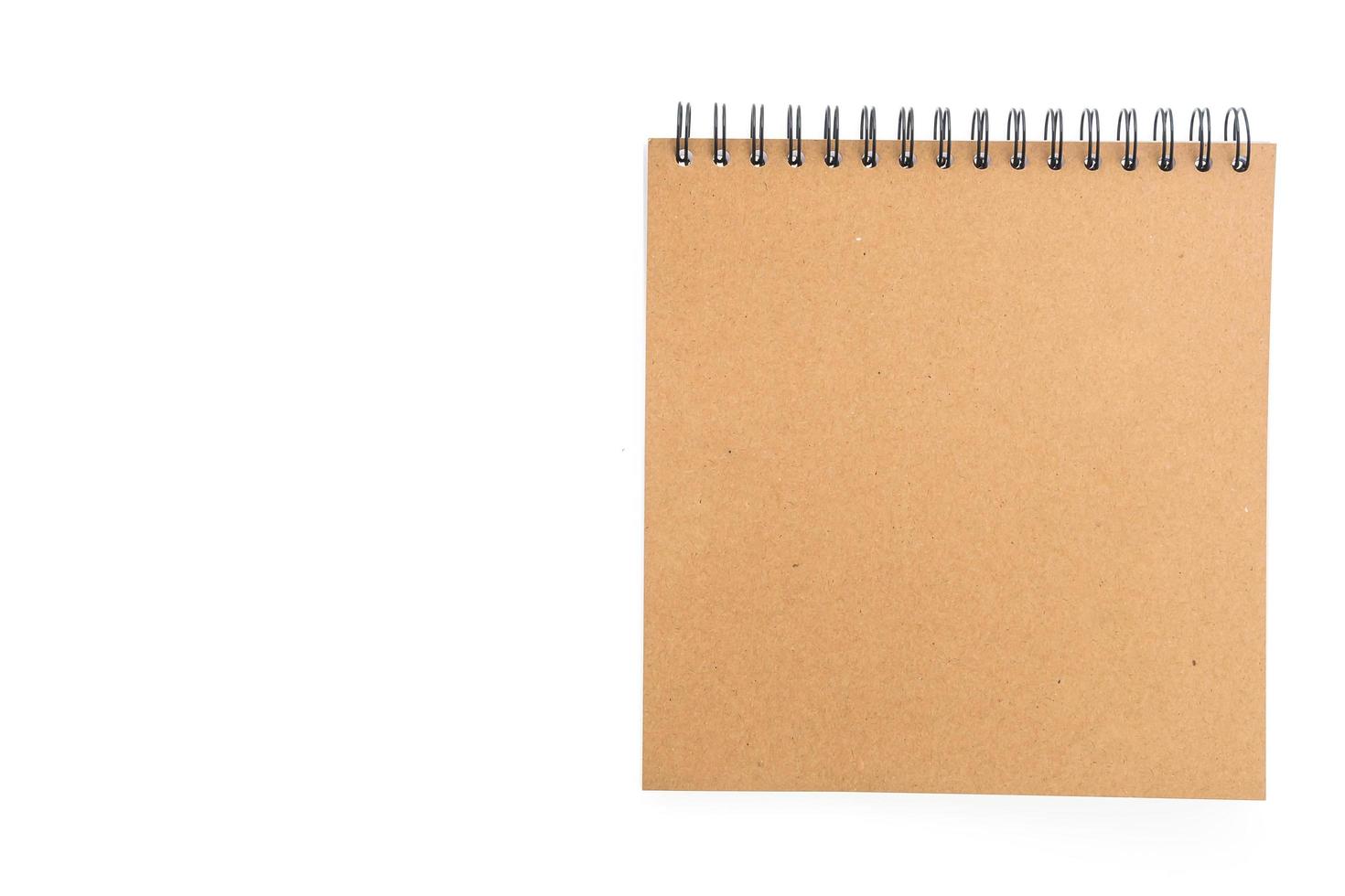 Blank notebook isolated photo