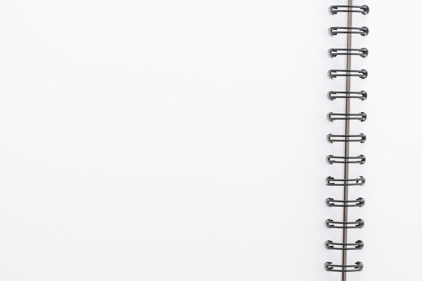 Blank notebook isolated photo