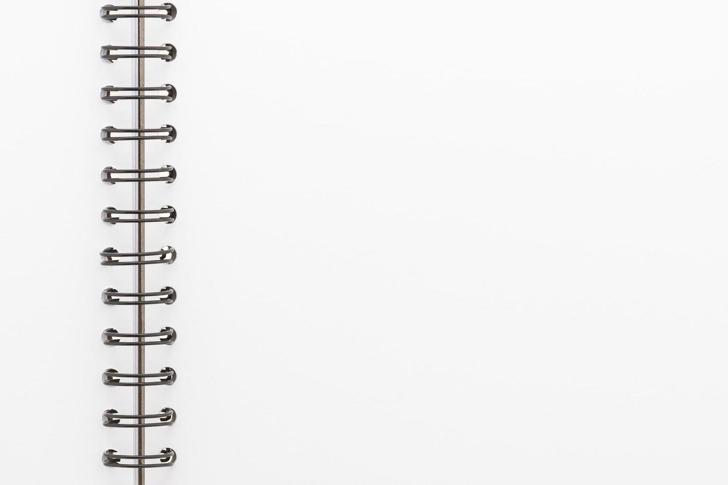 Blank notebook isolated photo