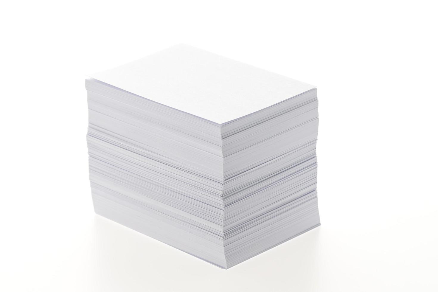 Blank white paper photo