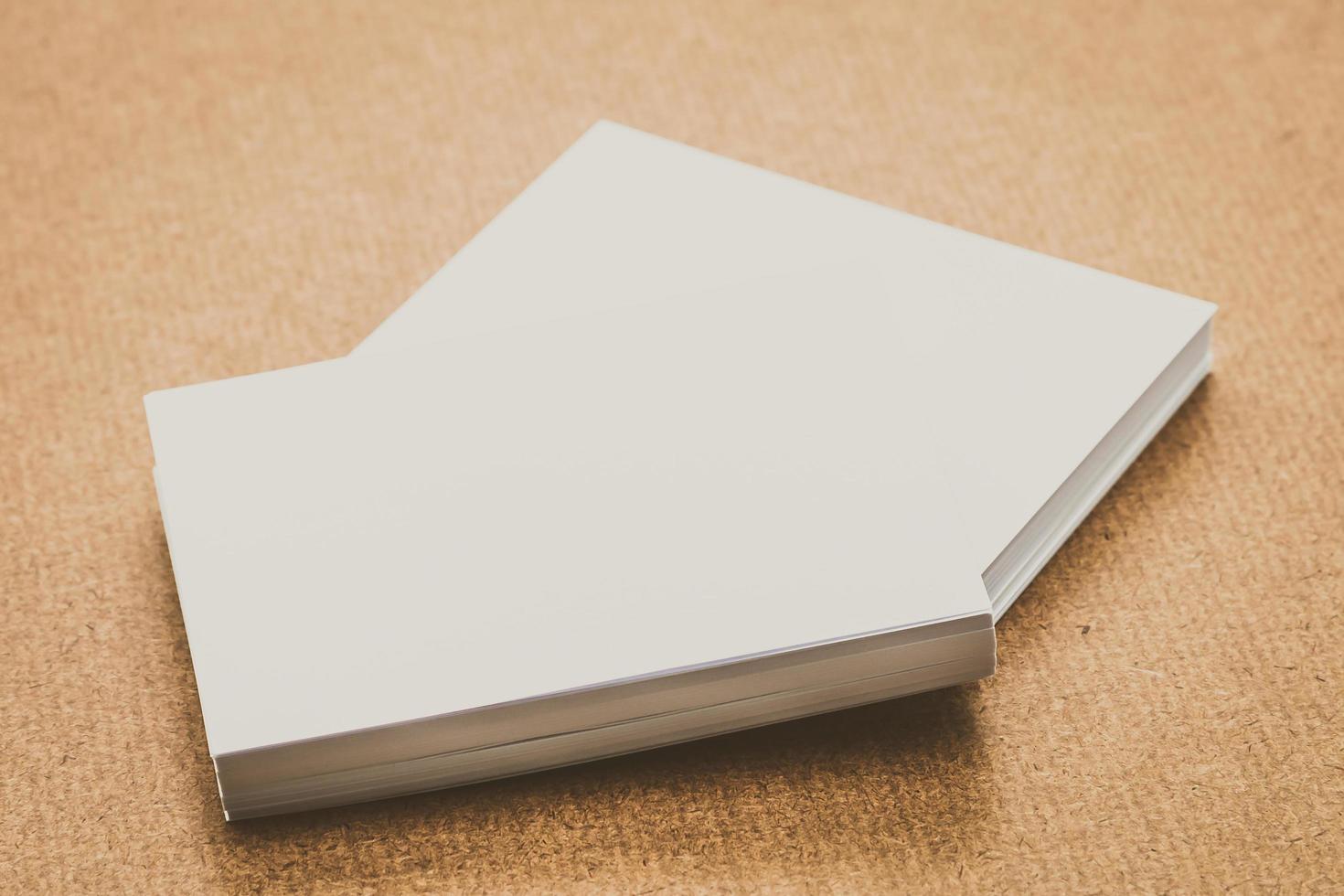 White paper mock up photo