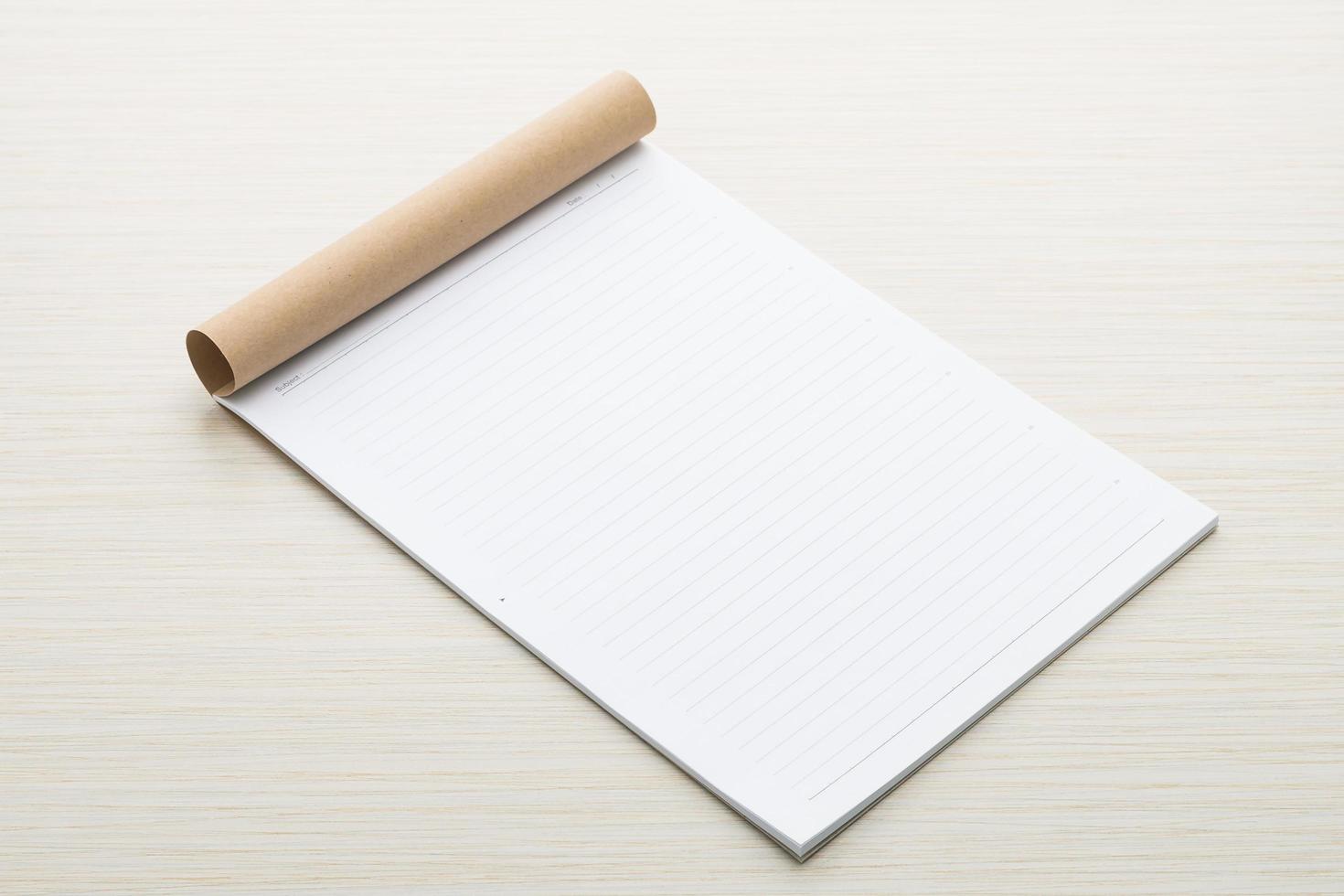 White paper mock up photo