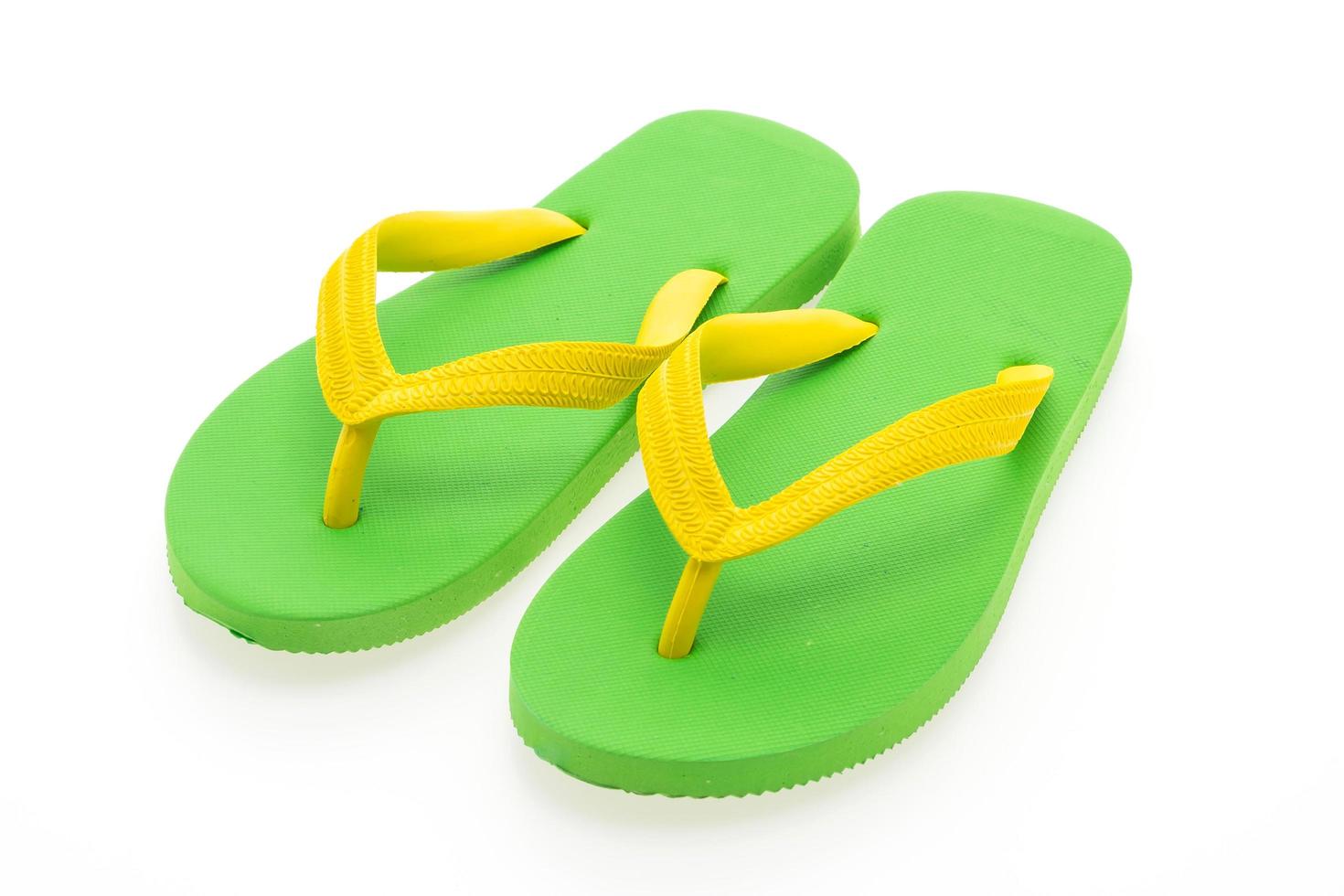 Flip flop isolated on white photo