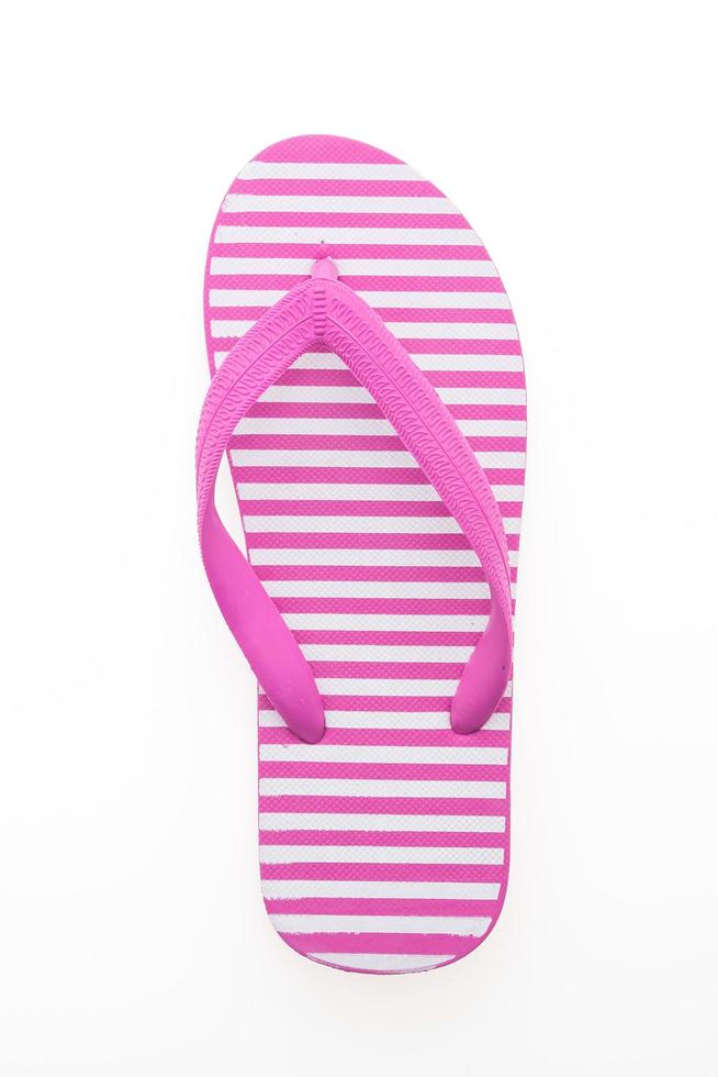 flip flop aislado en blanco foto