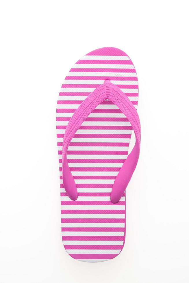 flip flop aislado en blanco foto