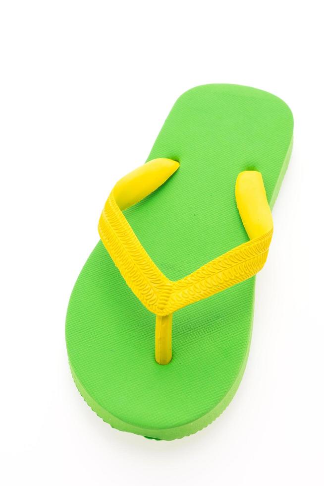 Flip flop isolated on white photo
