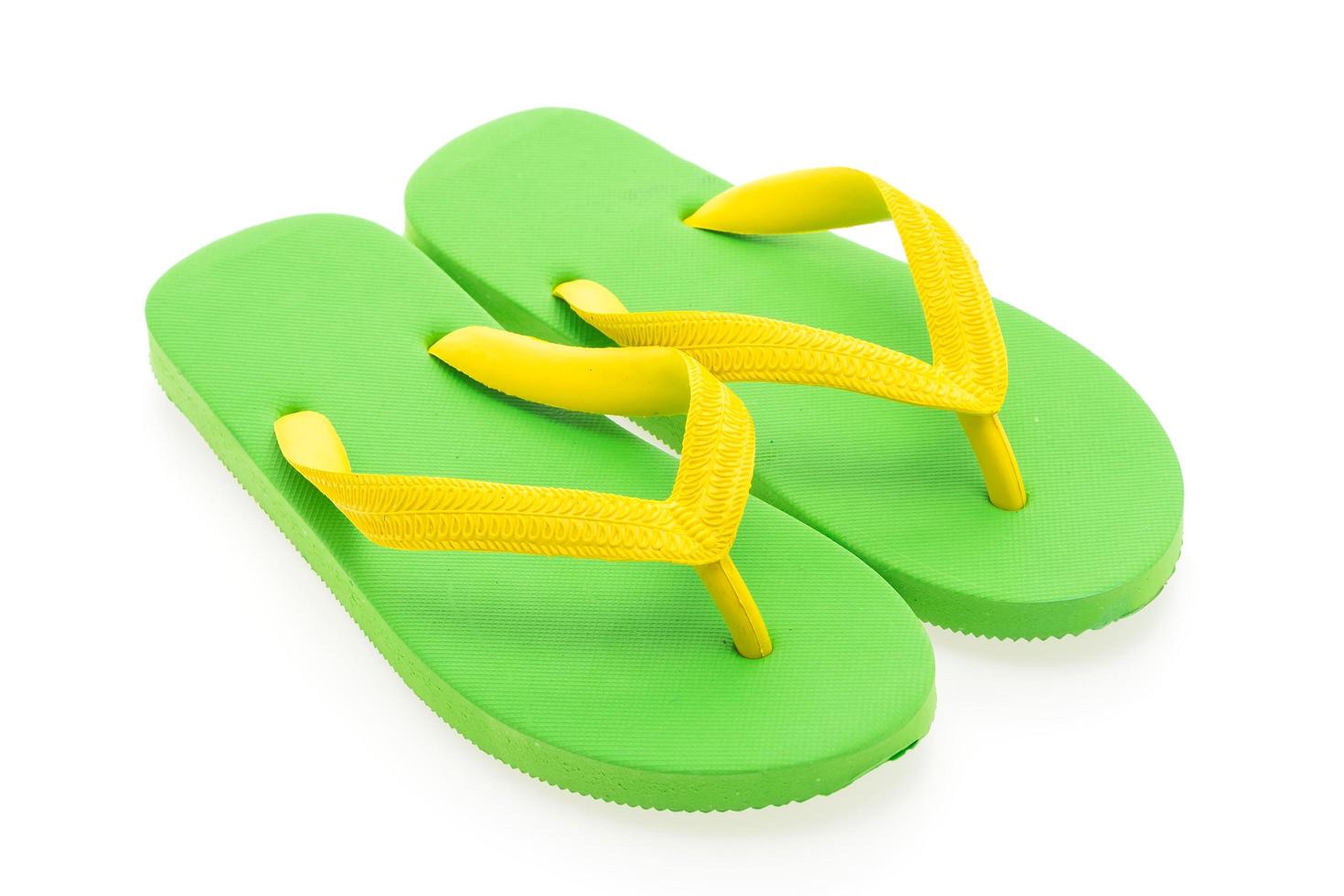 Flip flop isolated on white photo