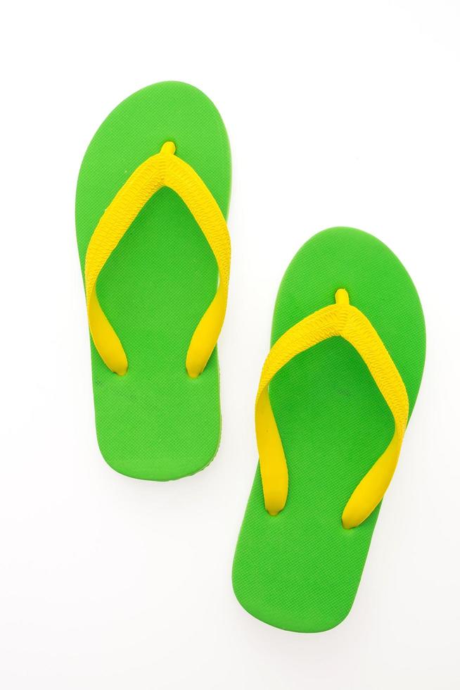 Flip flop isolated on white photo