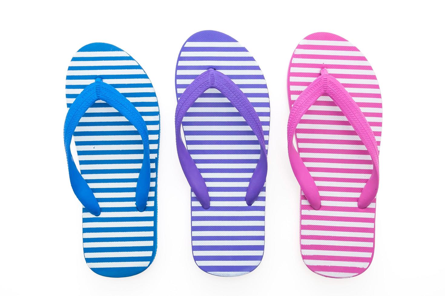 flip flop aislado en blanco foto