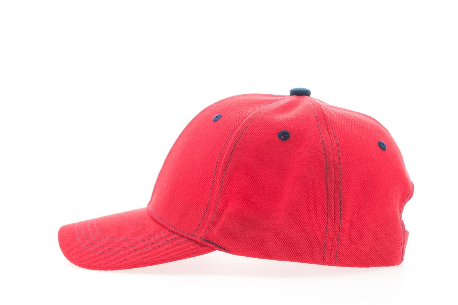 Red baseball cap photo