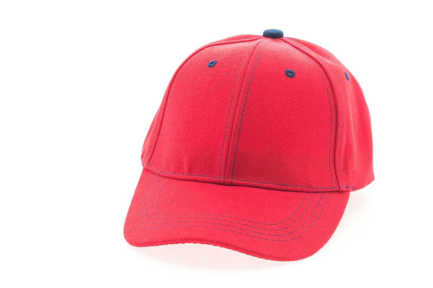 Red baseball cap photo