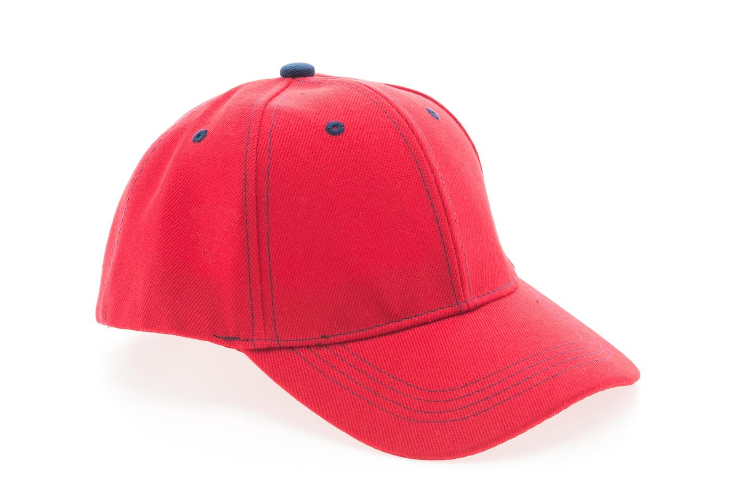 Red baseball cap photo