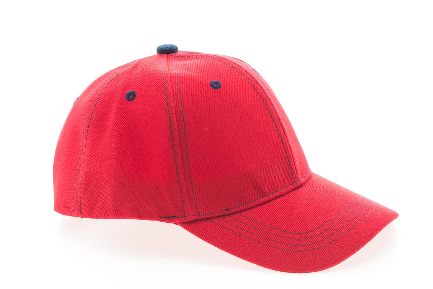 Red baseball cap photo