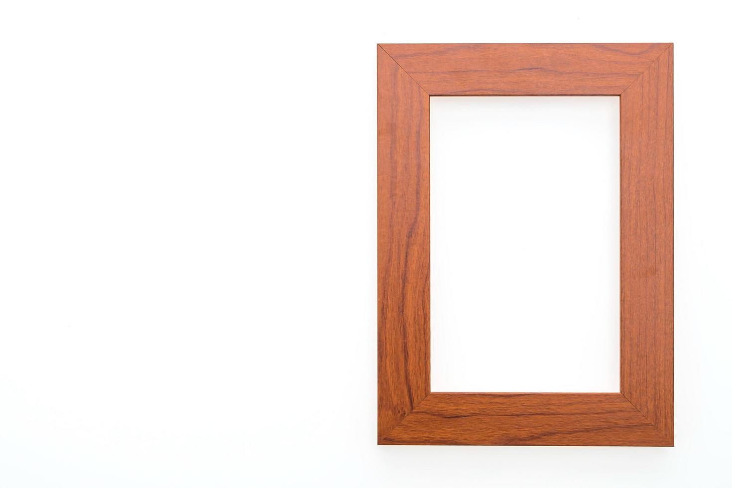 Wooden frame isolated photo