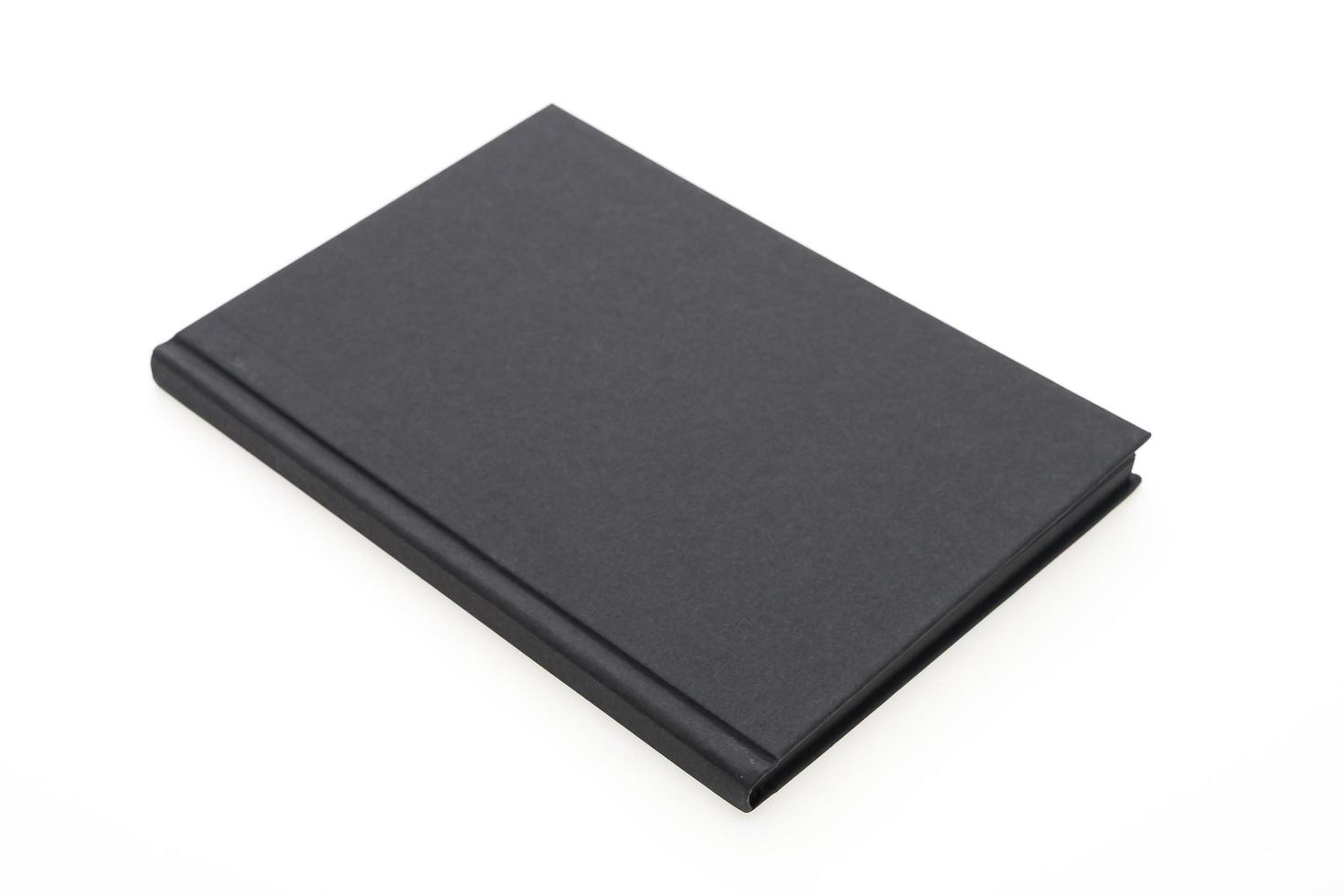 cuaderno negro aislado foto