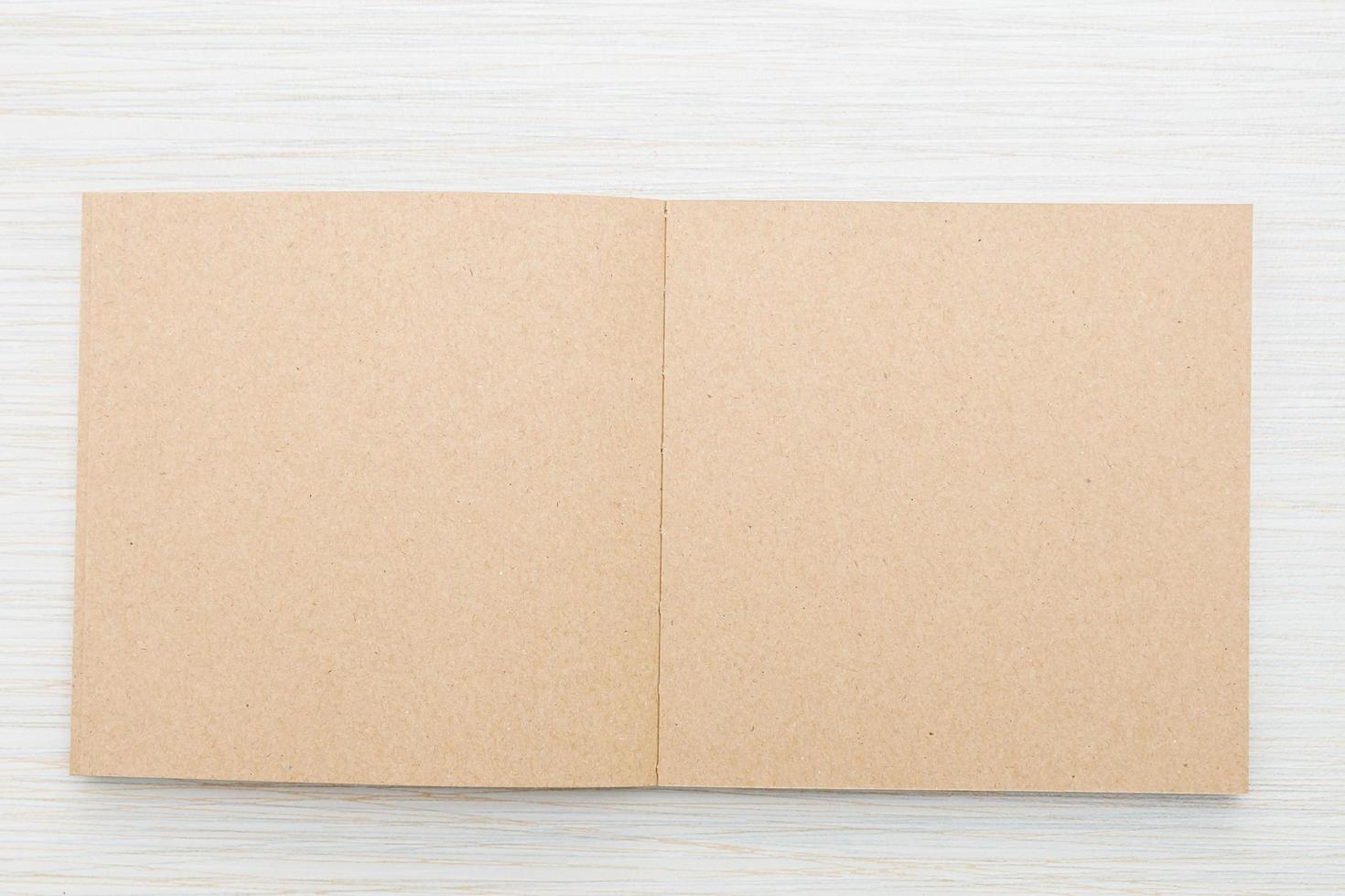 Blank notebook mock up photo