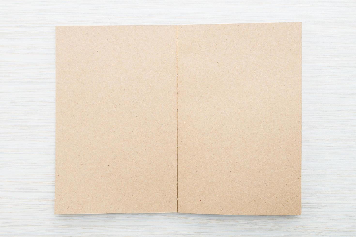 Blank notebook mock up photo