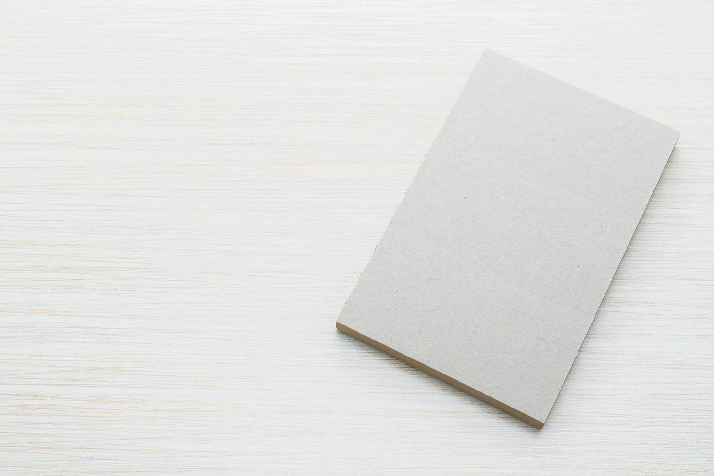 Blank notebook mock up photo