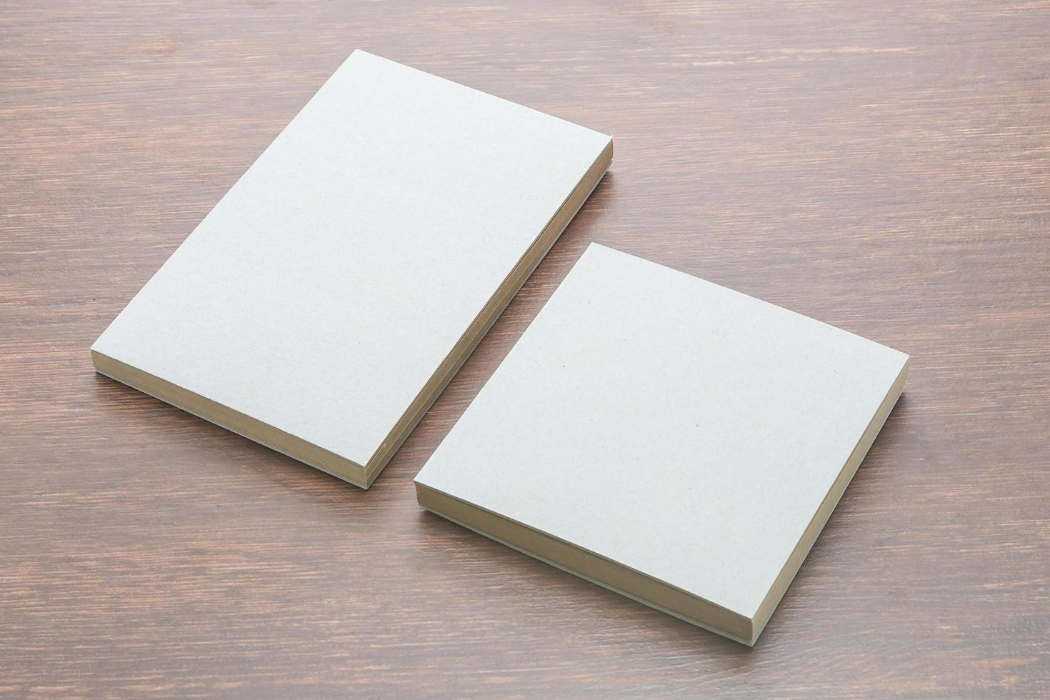 maqueta de cuaderno en blanco foto