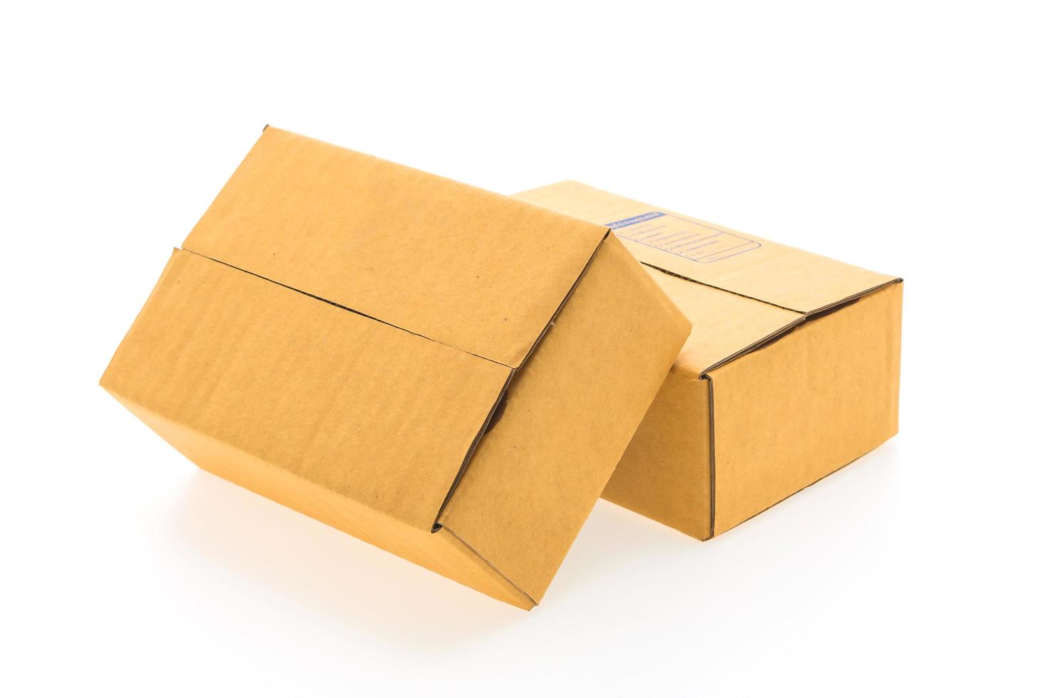 Brown box isolated photo