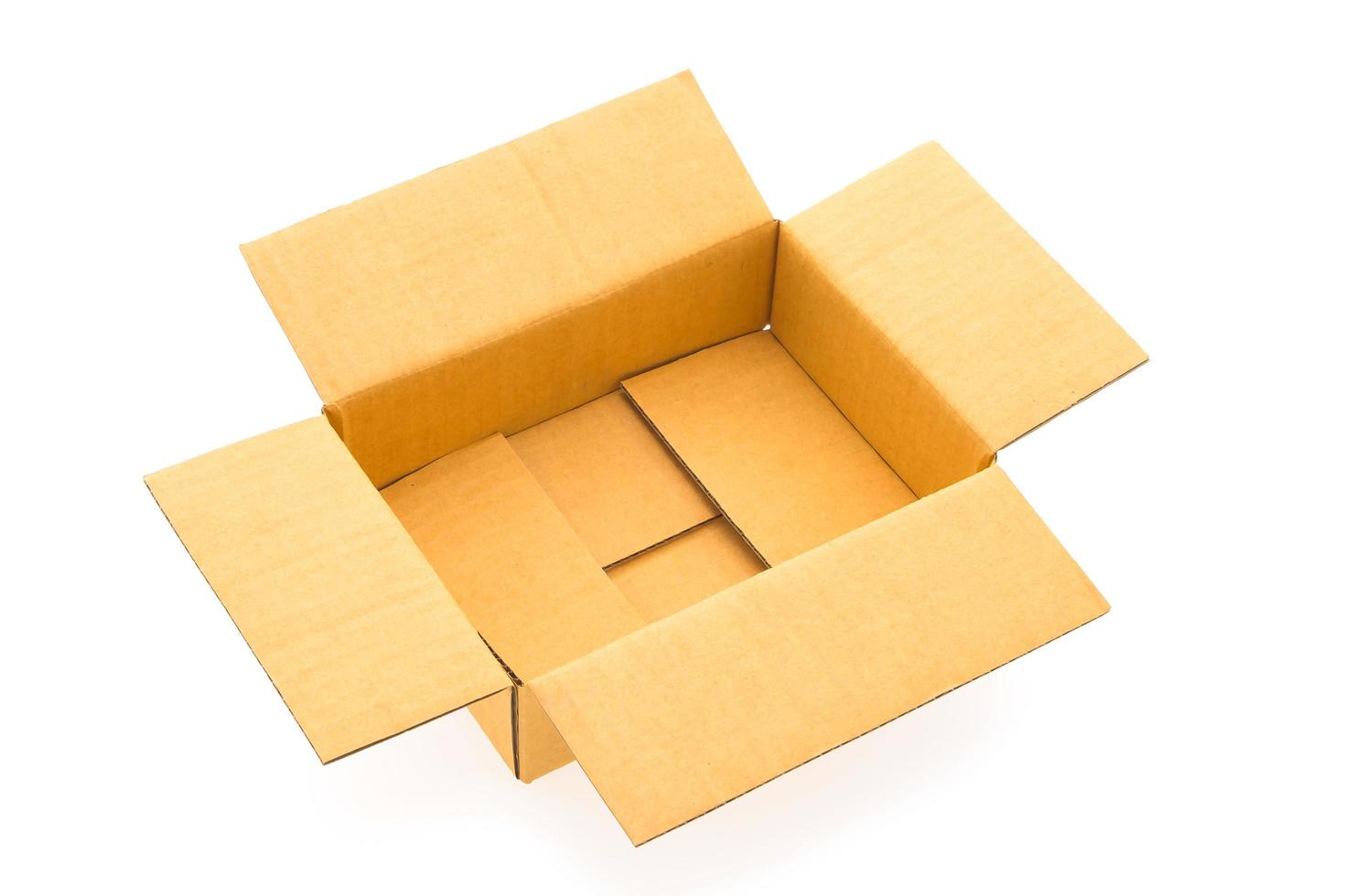 Paper box isolated photo