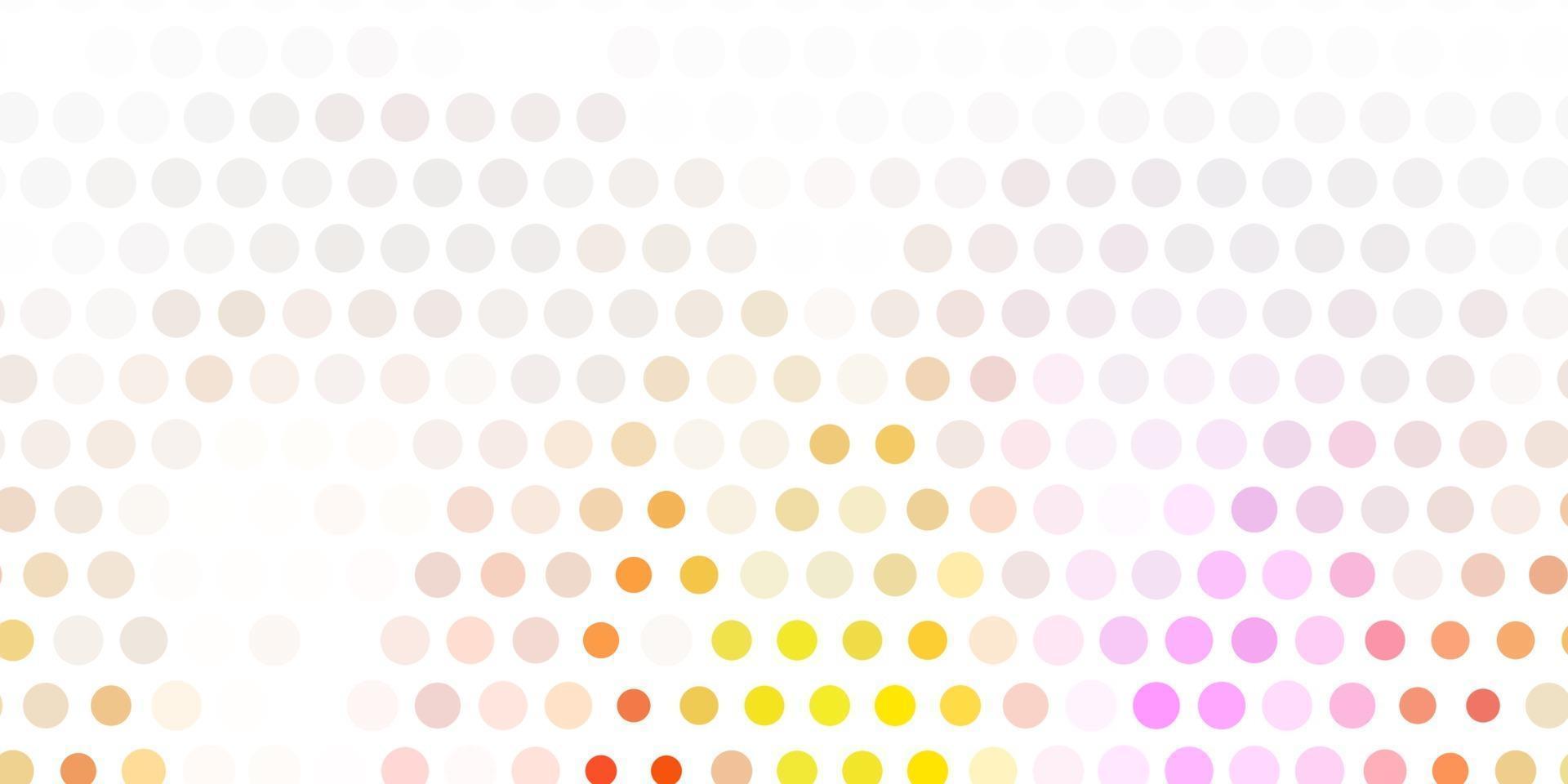 diseño vectorial de color rosa claro, amarillo con formas circulares. vector