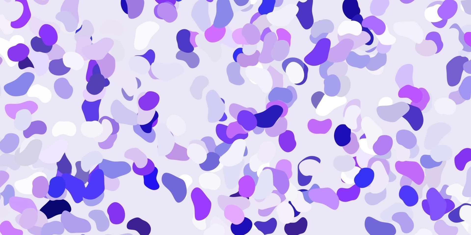 Light purple vector texture with memphis shapes.