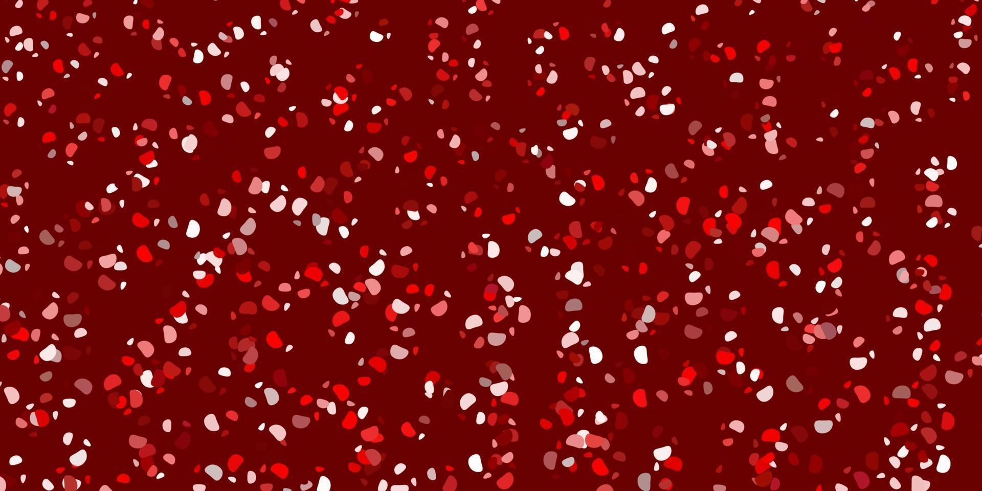 Light red vector texture with memphis shapes.