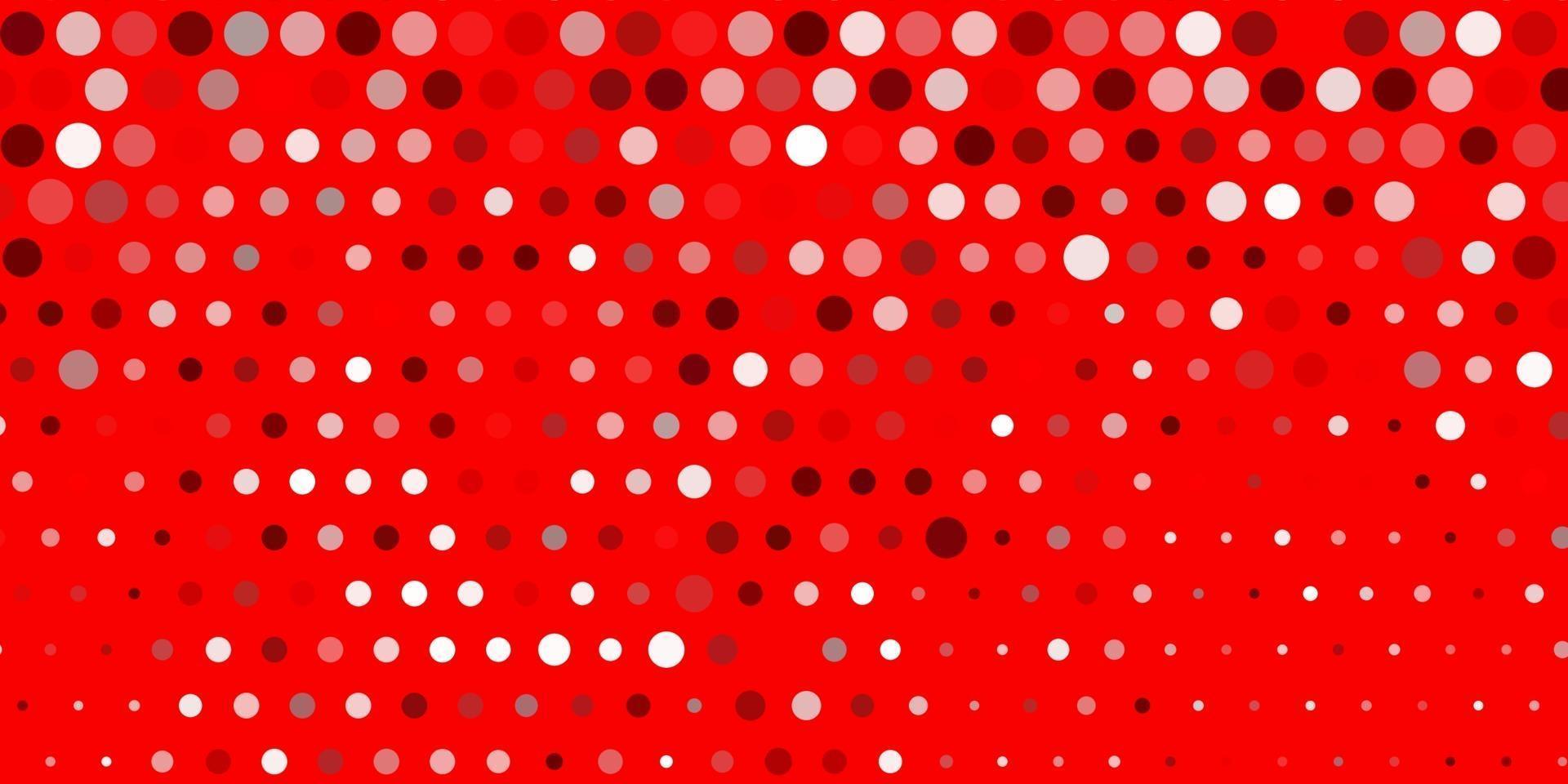 Light red vector template with circles.