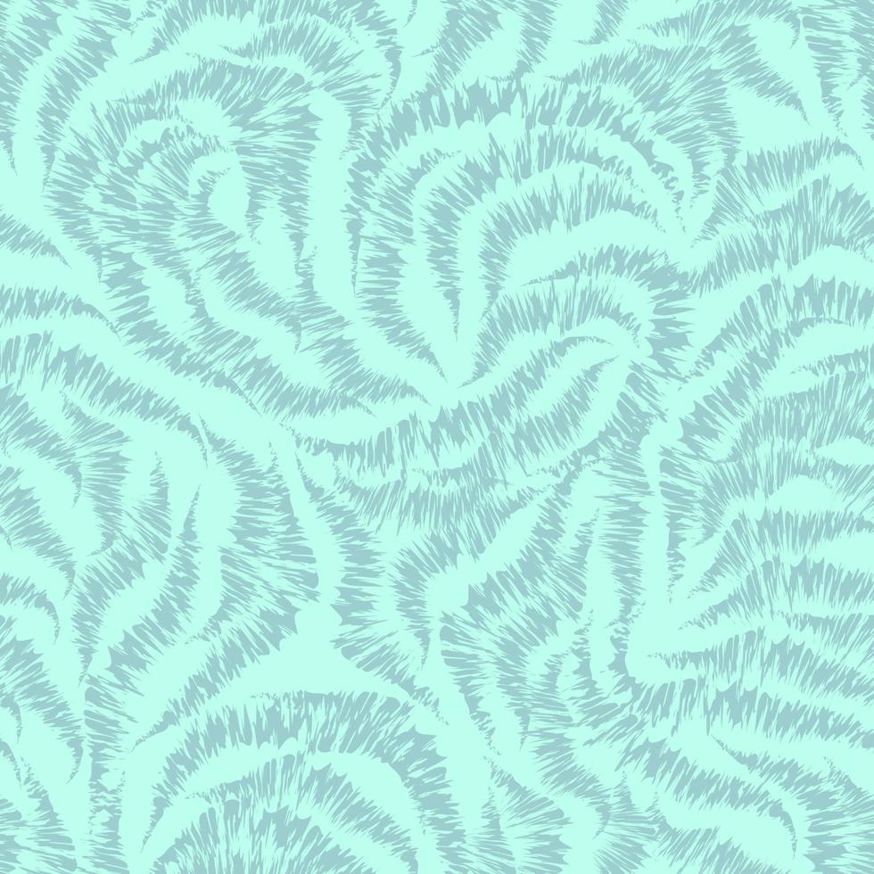 textura turquesa sin fisuras de líneas dibujadas al azar. patrón para telas de cortina o embalaje vector