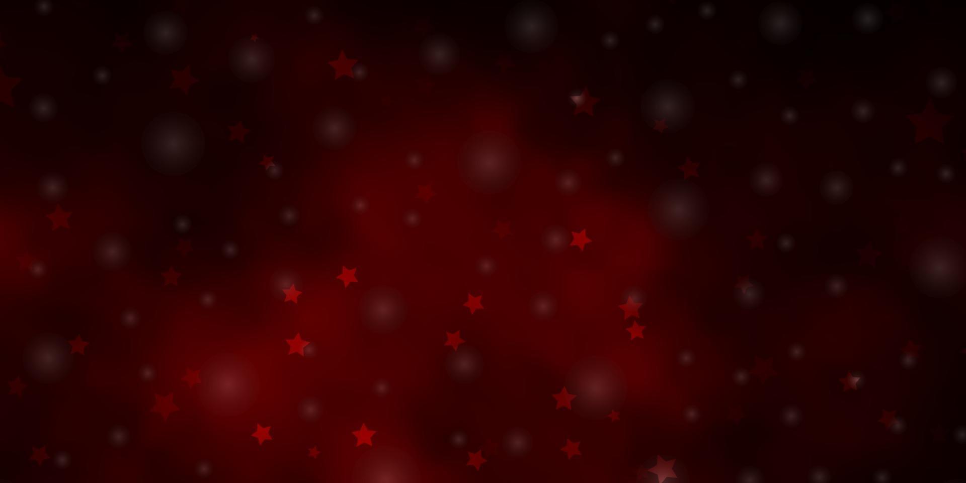 diseño vectorial de color marrón oscuro con estrellas brillantes. vector