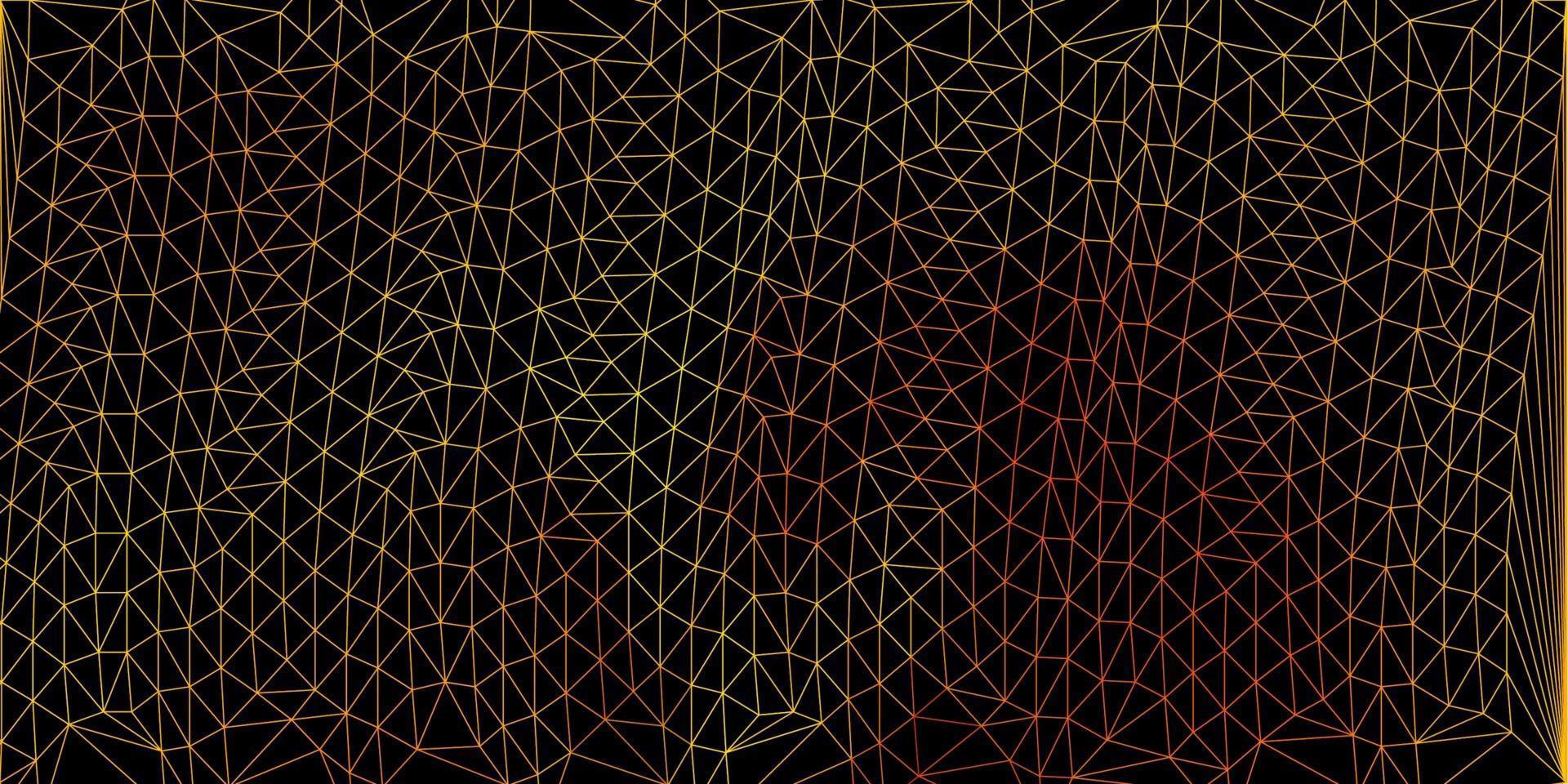 Dark yellow vector triangle mosaic wallpaper.