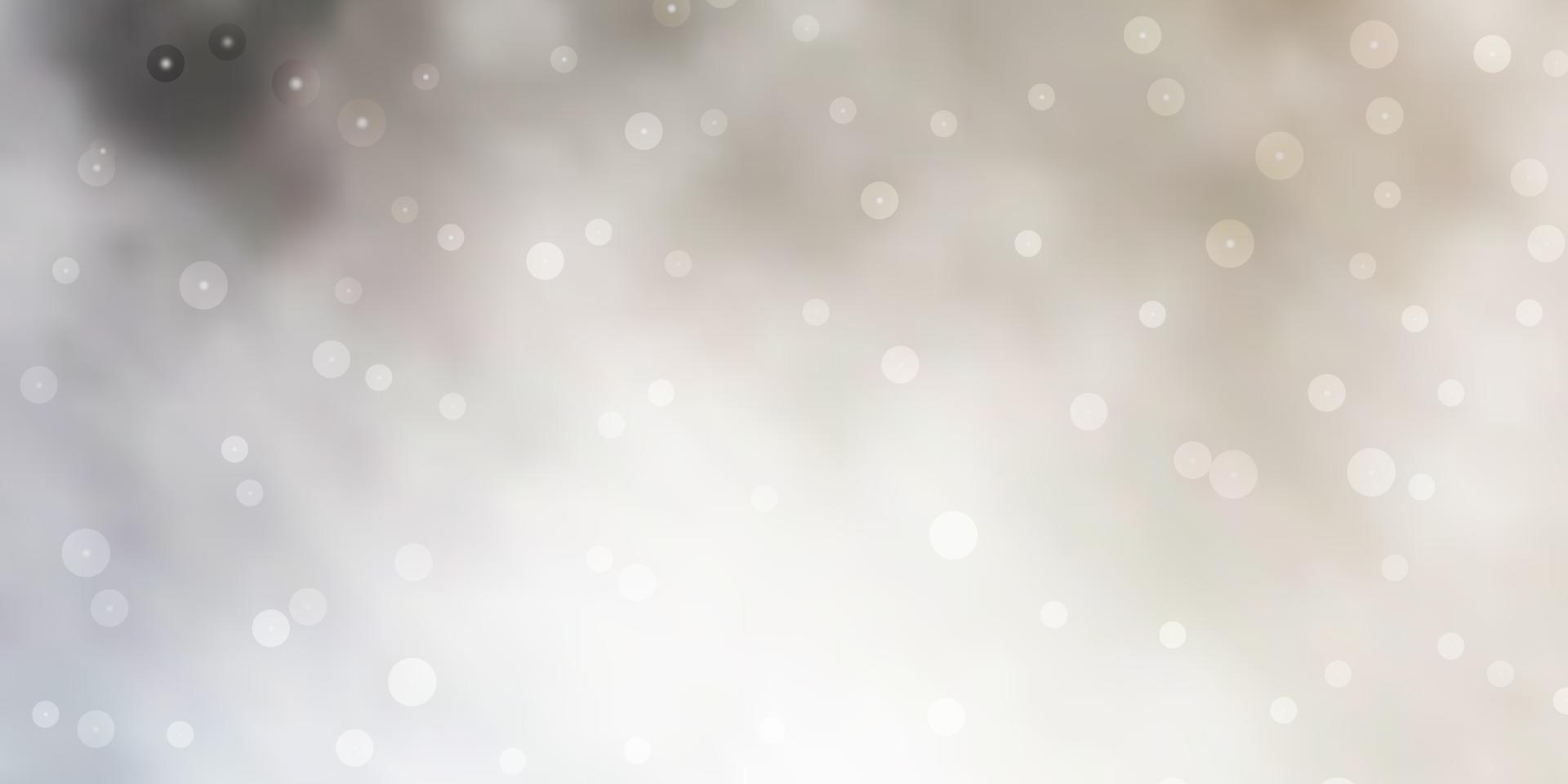 Light Gray vector pattern with abstract stars.