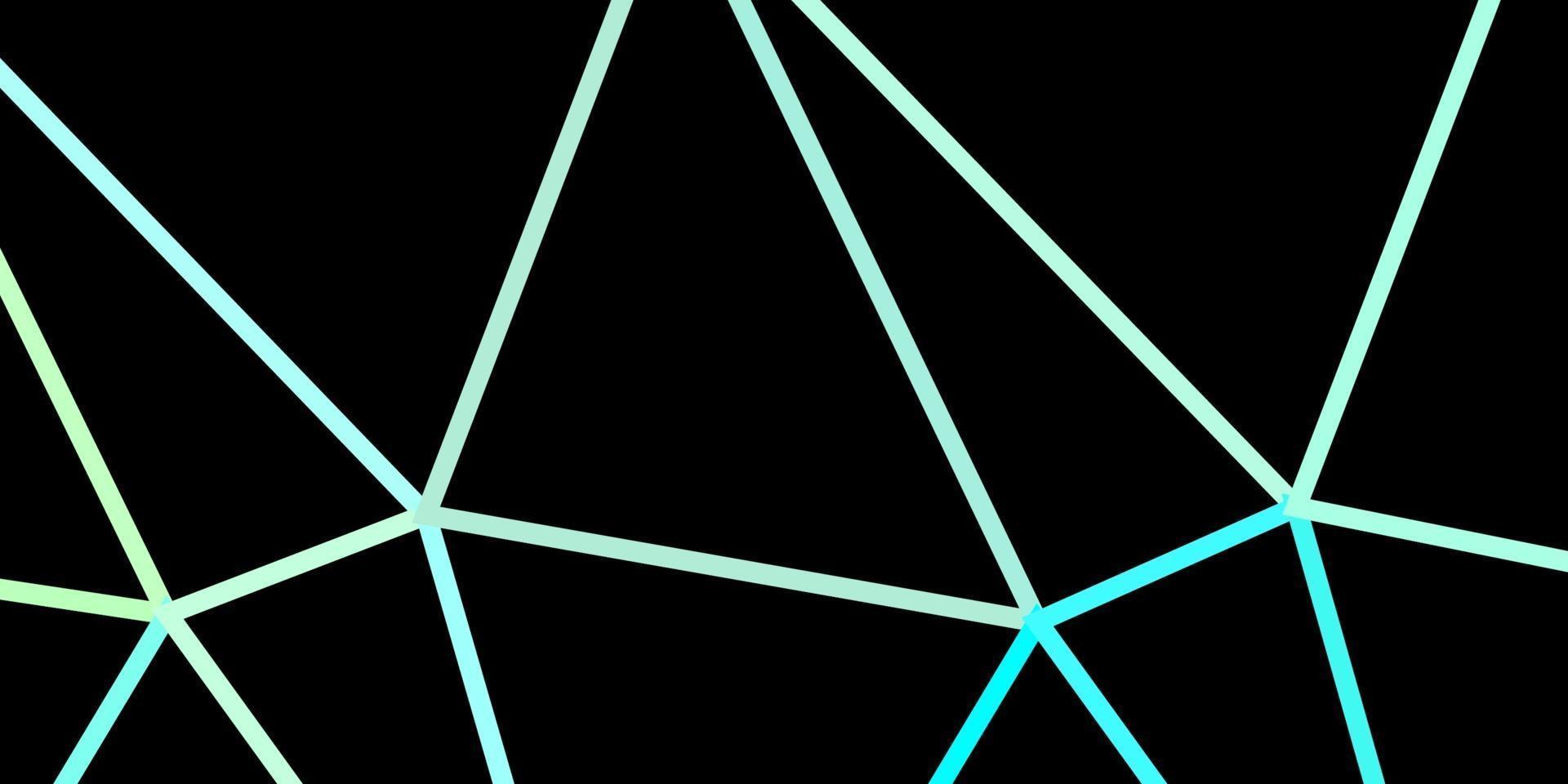 Light blue, green vector geometric polygonal design.